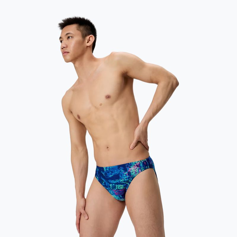 Férfi úszóboxer Speedo Printed Brief pixel pool/navy 3
