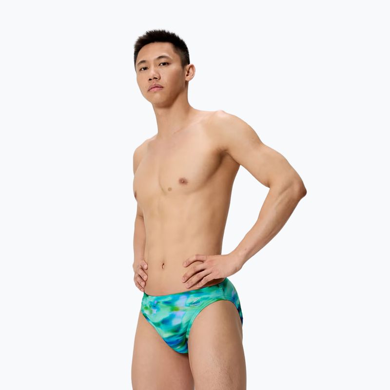 Férfi fürdőboxer Speedo Printed Brief sunset grove/green 3