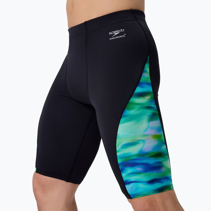 Férfi úszójammerek Speedo Printed Side Spliced sunset grove/black 4