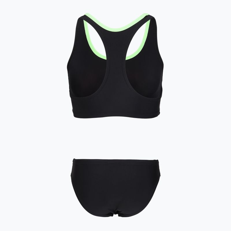 Női két részes fürdőruha Speedo Placement Raceback 2pc anthracite/clover 2