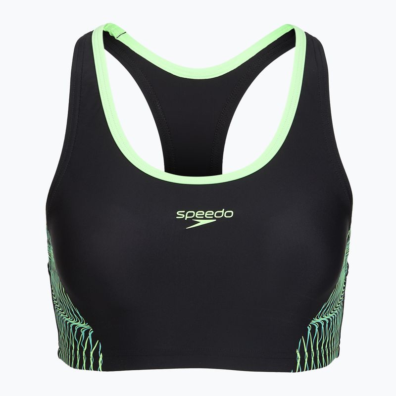 Női két részes fürdőruha Speedo Placement Raceback 2pc anthracite/clover 3