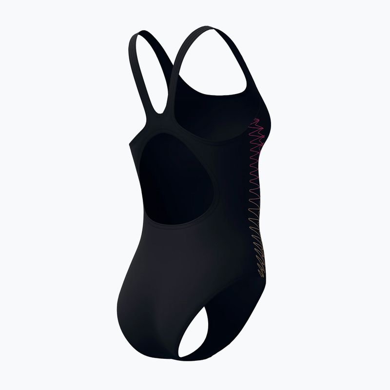 Női egyrészes fürdőruha Speedo Placement Muscleback anthracite/clover 8