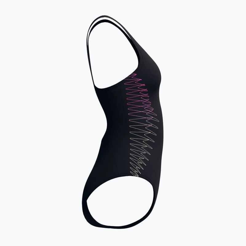Női egyrészes fürdőruha Speedo Placement Muscleback anthracite/clover 9