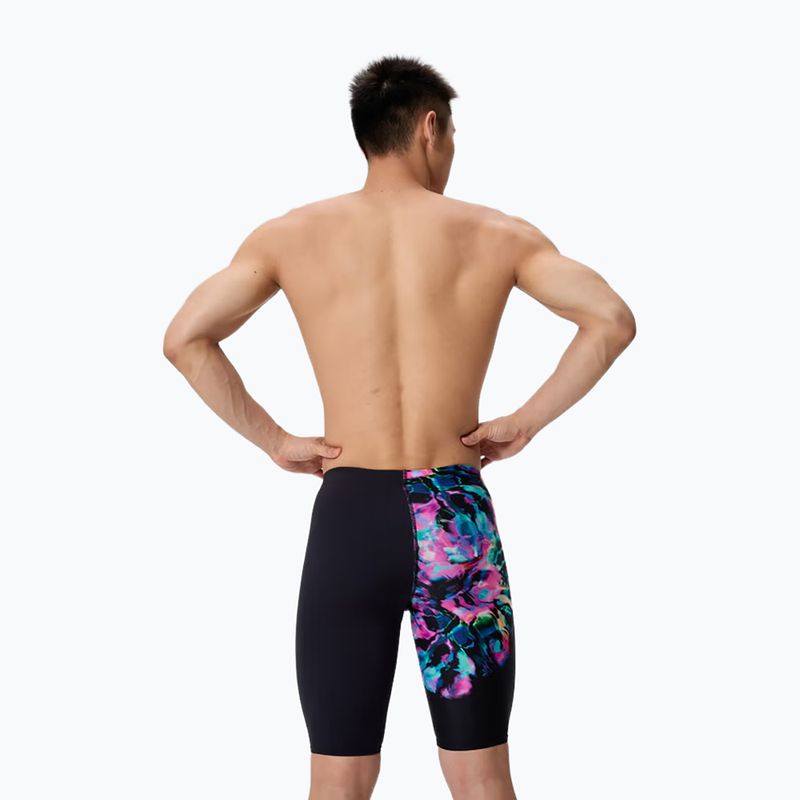 Férfi úszó jammerek Speedo Placement Aquashort Glitchy Garden/Black 2