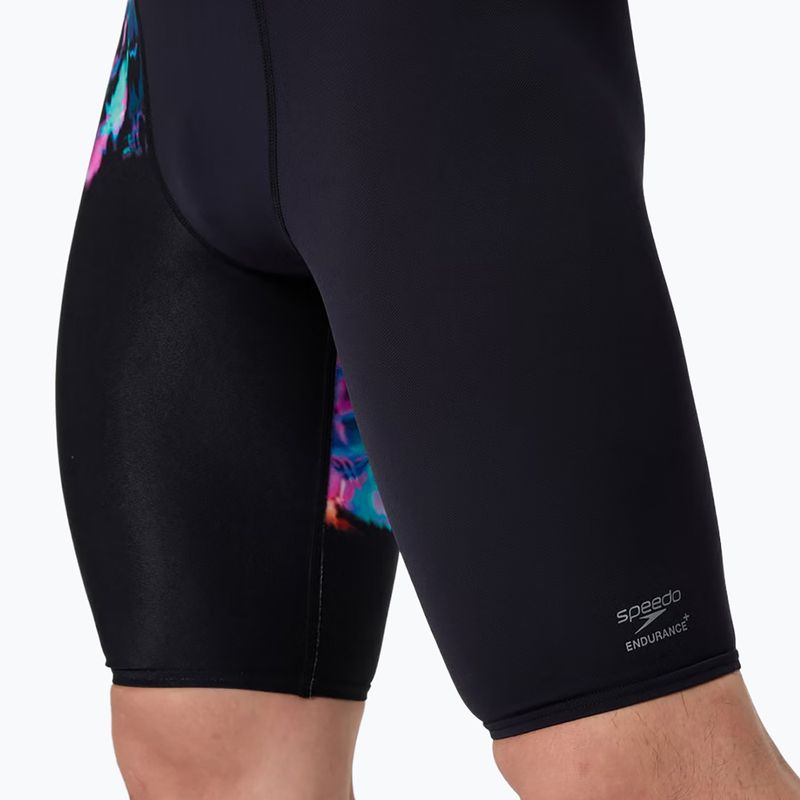 Férfi úszó jammerek Speedo Placement Aquashort Glitchy Garden/Black 6