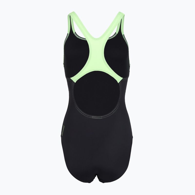 Női egyrészes fürdőruha Speedo Medley Logo Medalist anthracite/clover 2