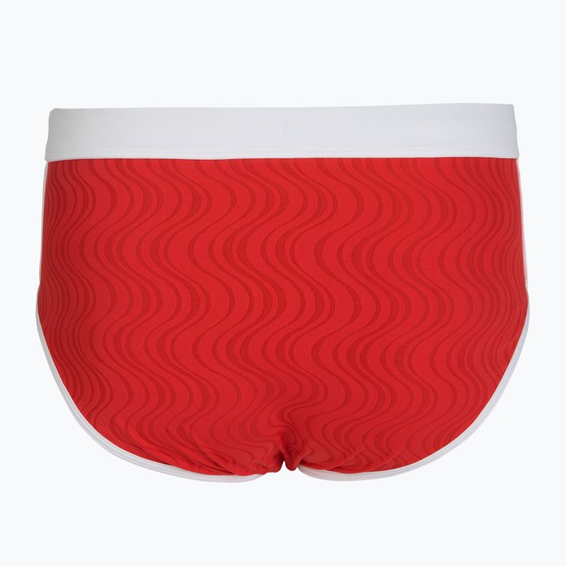 Férfi úszóslip Speedo Texture Brief 3.5" high risk red 2