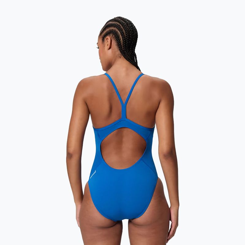 Női egyrészes fürdőruha Speedo Endurance+ Logo Thin Strap Turkish Sea 2