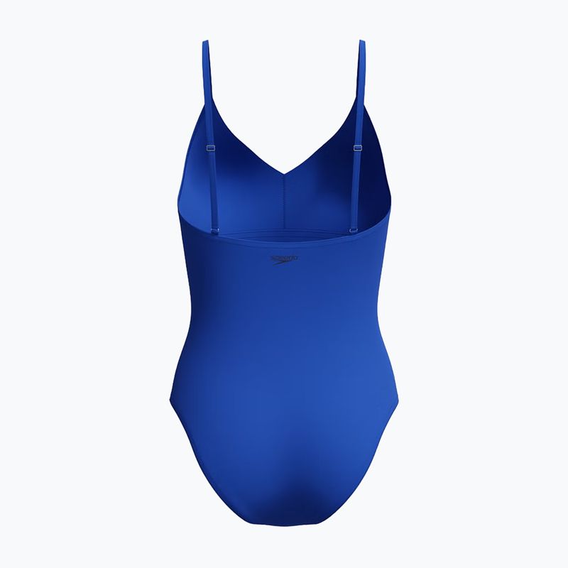 Női egyrészes fürdőruha Speedo Solid V-Neck deep sapphire 2