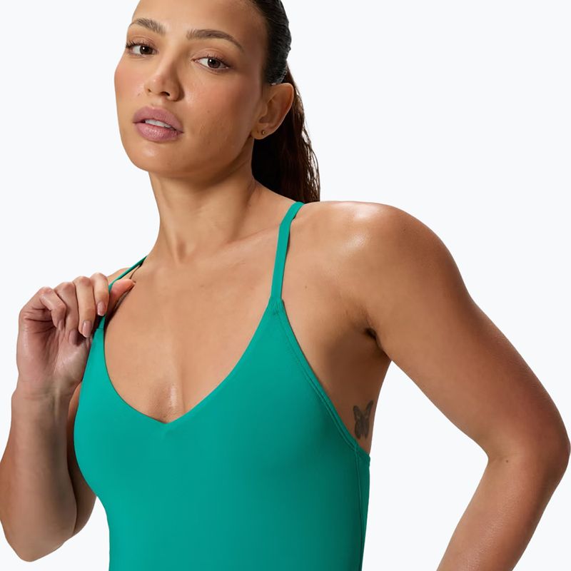 Női egyrészes fürdőruha Speedo Solid V-Neck peacock teal 4