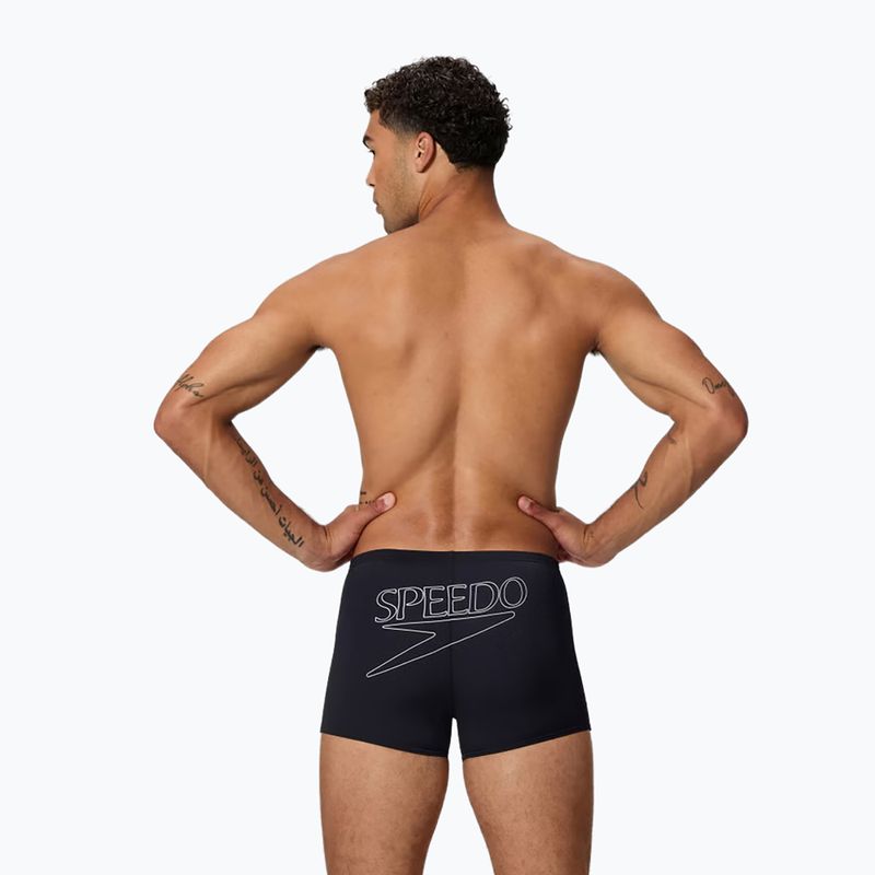 Férfi úszóboxer Speedo Endurance+ Logo Aquashort anthracite 2