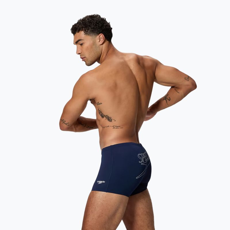 Férfi úszóboxer Speedo Endurance+ Logo Aquashort peacoat 3