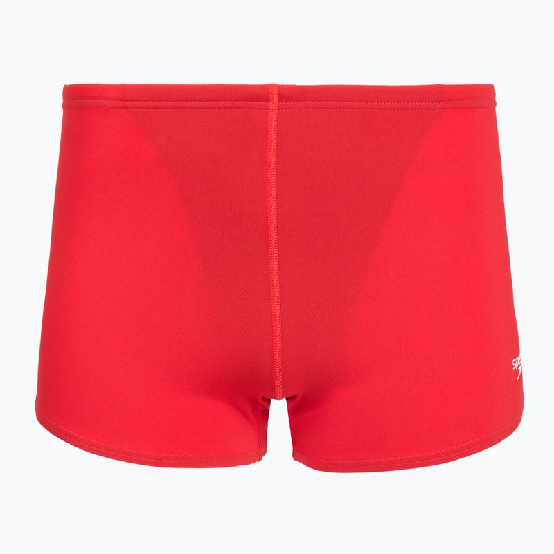 Férfi úszó boxer nadrág Speedo Endurance+ Logo Aquashort high risk red