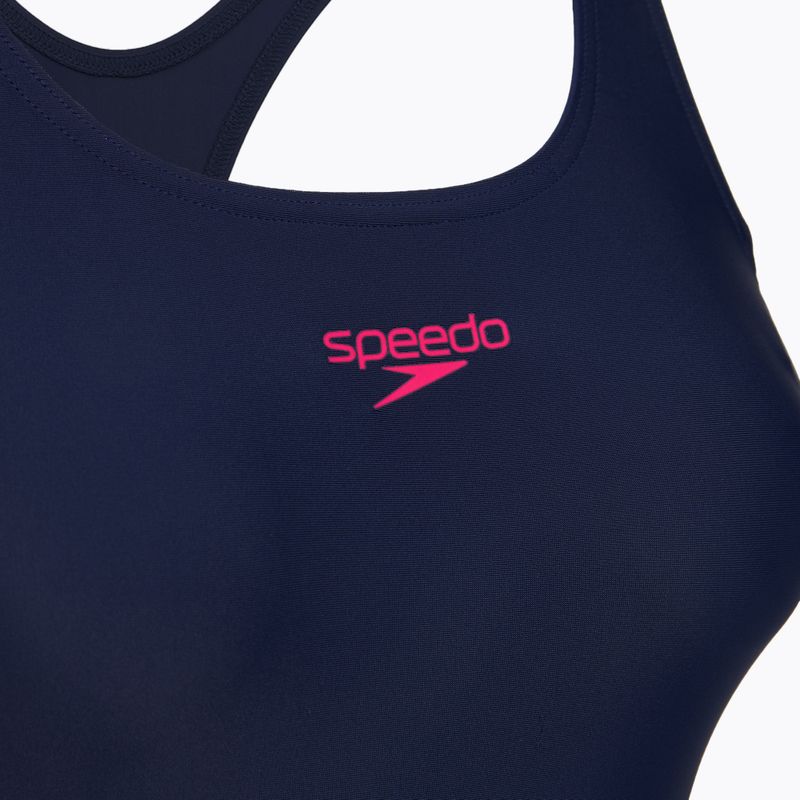 Női egyrészes fürdőruha Speedo Colourblock Splice 2.0 peacoat/pink 5