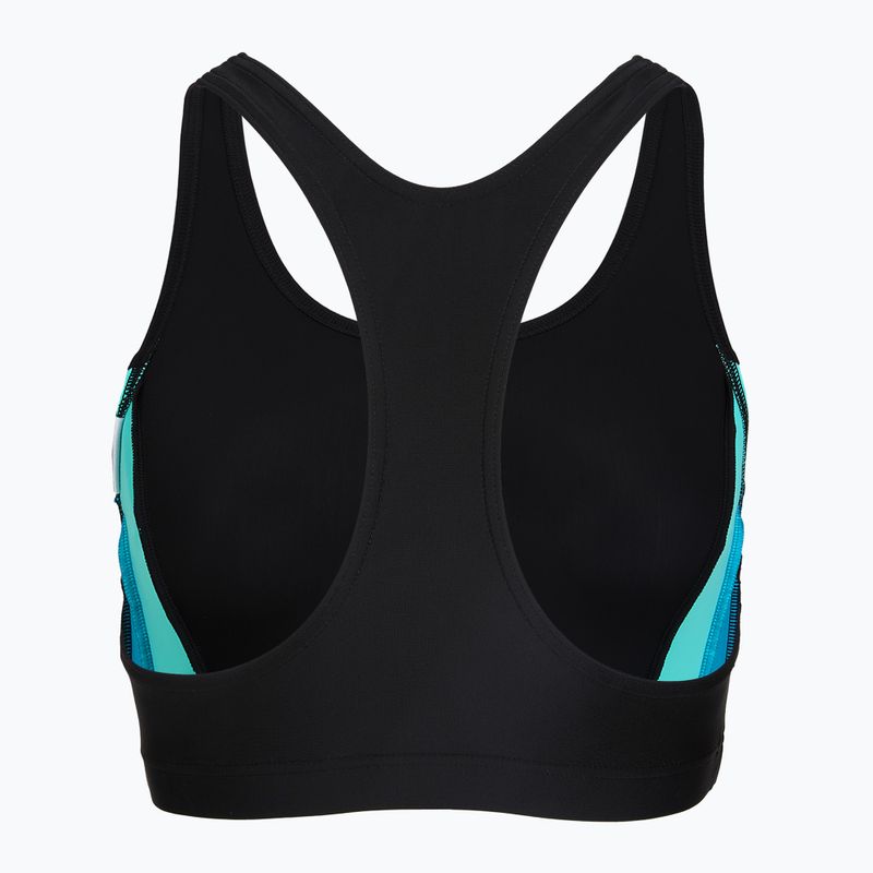 Női egyrészes fürdőruha Speedo Colourblock Splice 2.0 anthracite/mayanblue 4