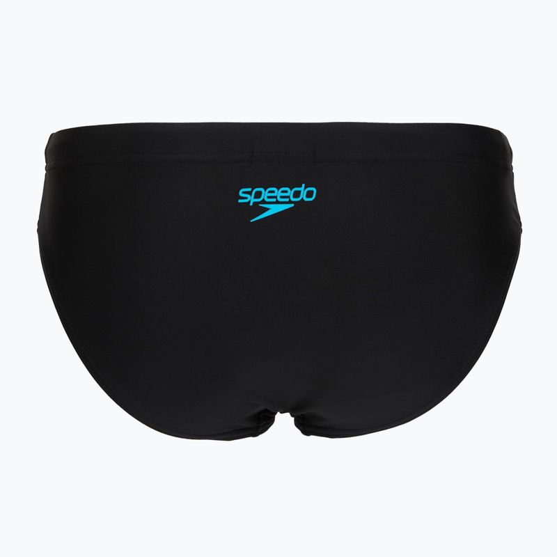 Női egyrészes fürdőruha Speedo Colourblock Splice 2.0 anthracite/mayanblue 7