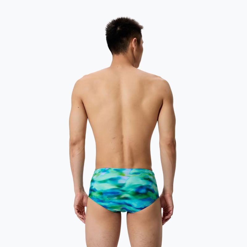 Férfi úszóboxer Speedo Printed 13.5 cm Brief sunset grove/green 2
