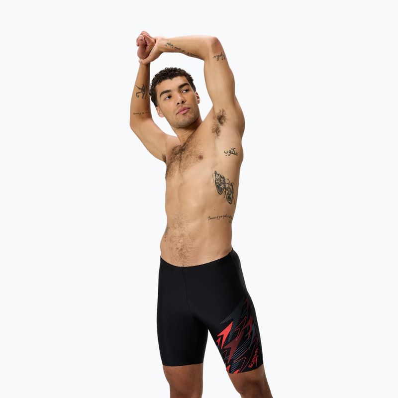 Férfi fürdőjammerek Speedo Medley Logo Jammer anthracite/hrr 4