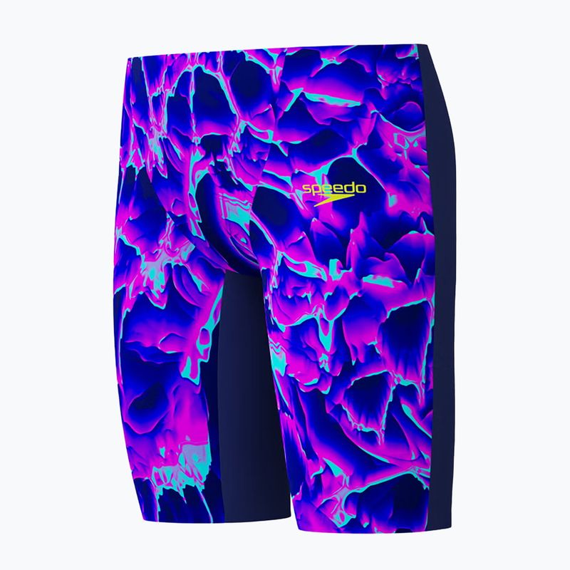 Gyermek úszó jammer nadrágok Speedo Fastskin Endurance+ Max High Waisted Jammer cave current/jelly 3