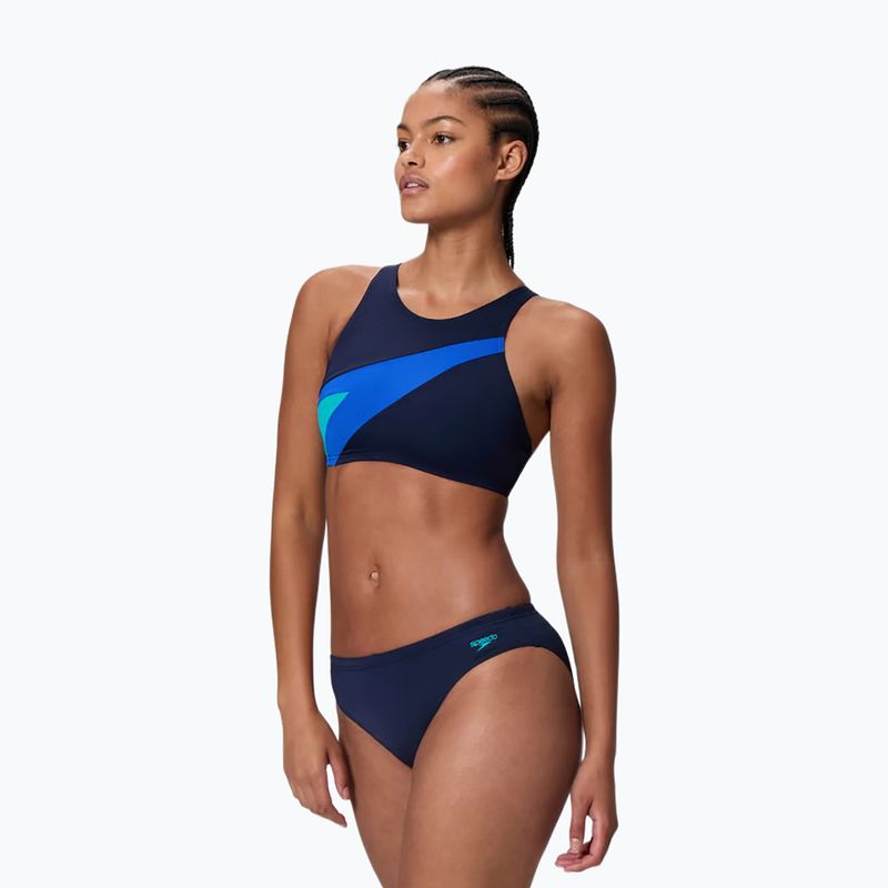 Női kétrészes fürdőruha Speedo Hyperboom Butterfly Back peacoat/deep sapphire 3
