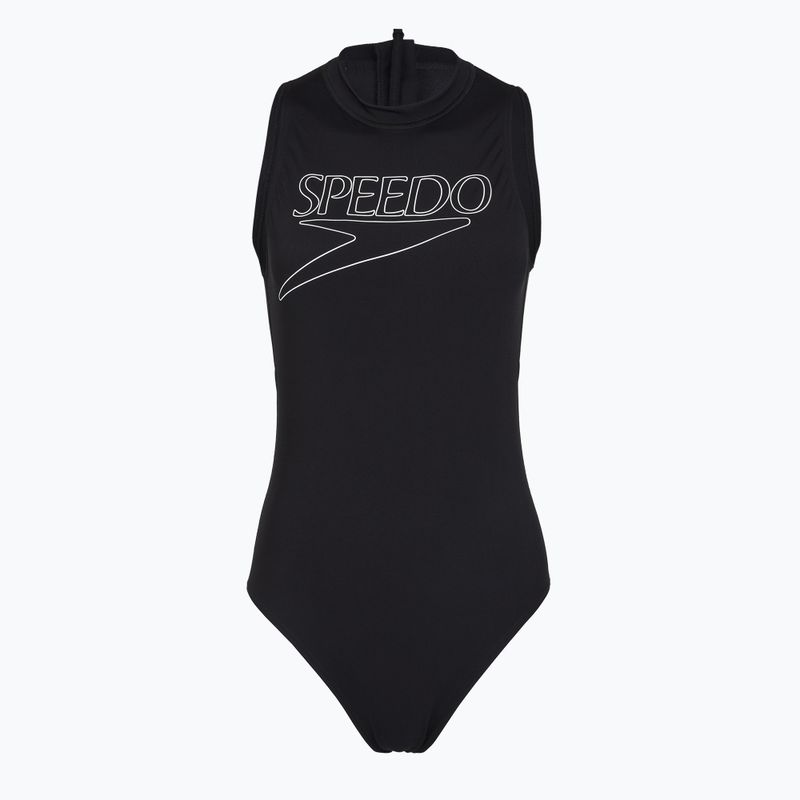 Női egyrészes fürdőruha Speedo Endurance+ Logo Hydrasuit anthracite 3