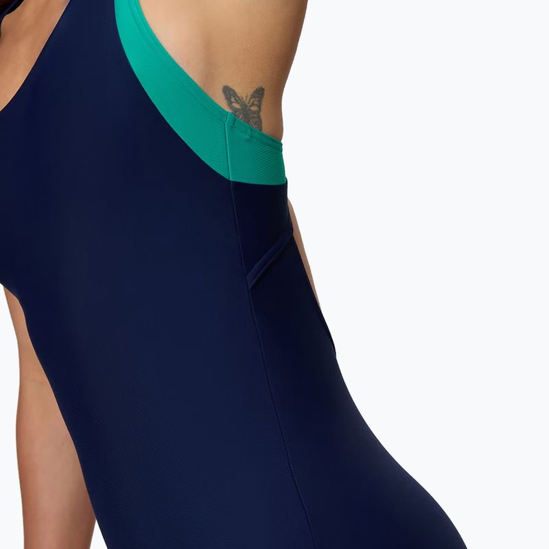 Női egyrészes fürdőruha Speedo Colorblock Racerback peacoat/peacock teal 5