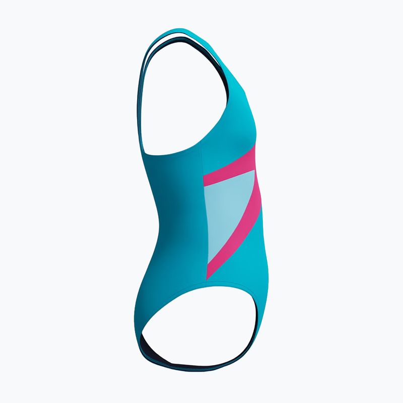 Gyerek egyrészes úszóruha Speedo Hyperboom Butterfly Back mayan blue/margarita pink 4