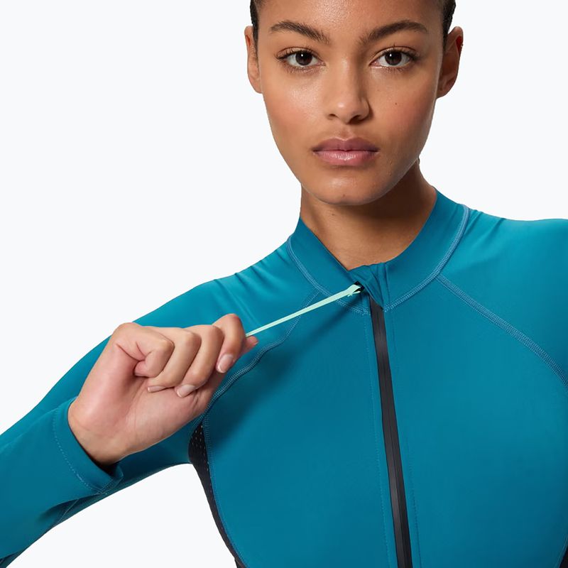 Női egyrészes fürdőruha Speedo Scuba Flex Zip border blue/black 4