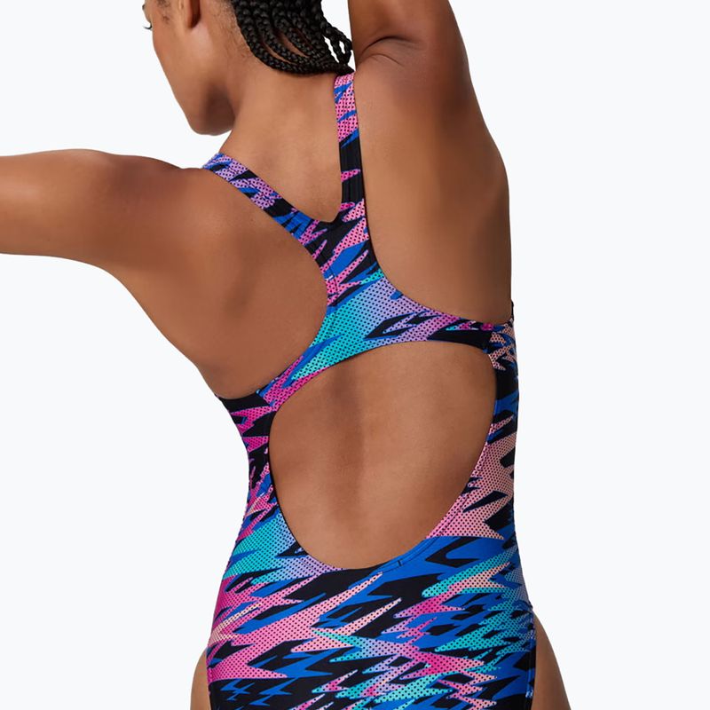 Női egyrészes fürdőruha Speedo Hyperboom Print Medalist anthracite 5