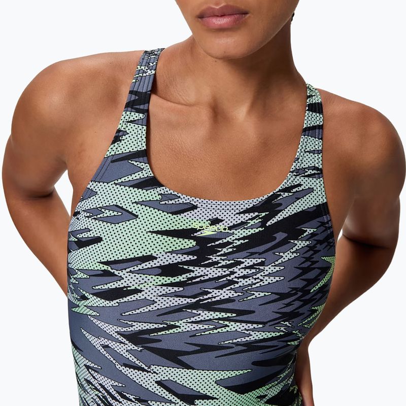 Női egyrészes úszódressz Speedo Hyperboom Print Medalist pale clover 3