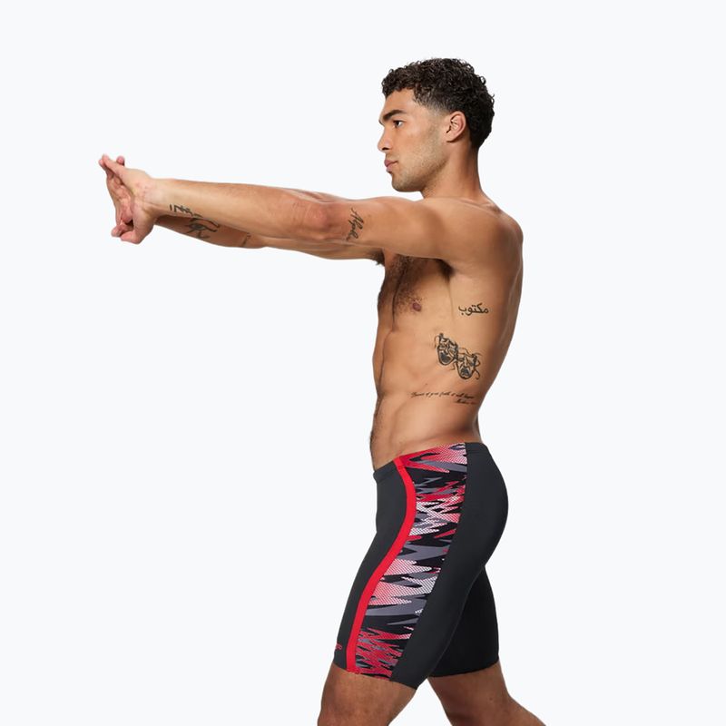 Férfi úszójammer Speedo Hyper Boom Splice anthracite/high risk red 2