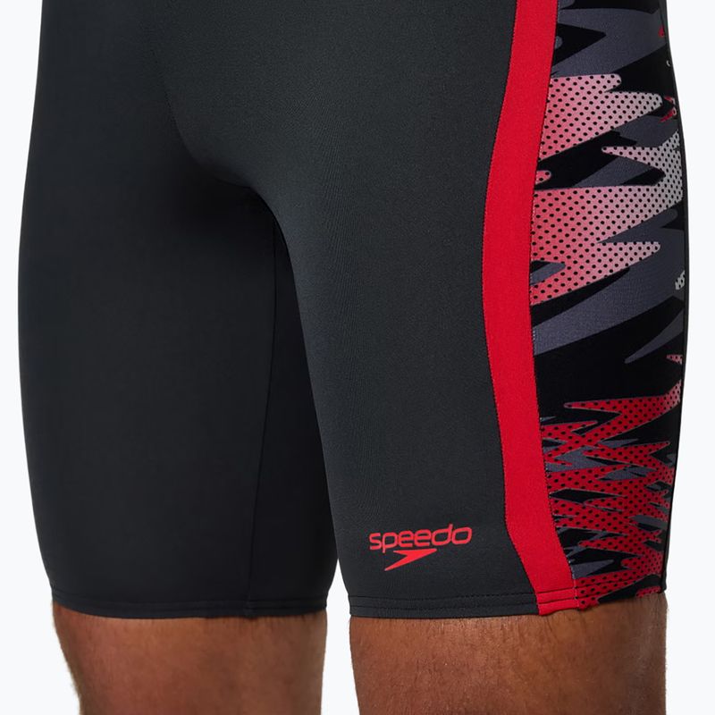 Férfi úszójammer Speedo Hyper Boom Splice anthracite/high risk red 4