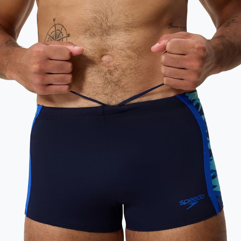 Férfi úszóboxer Speedo Hyperboom Splice Aquashort peacoat/deep sapphire 4