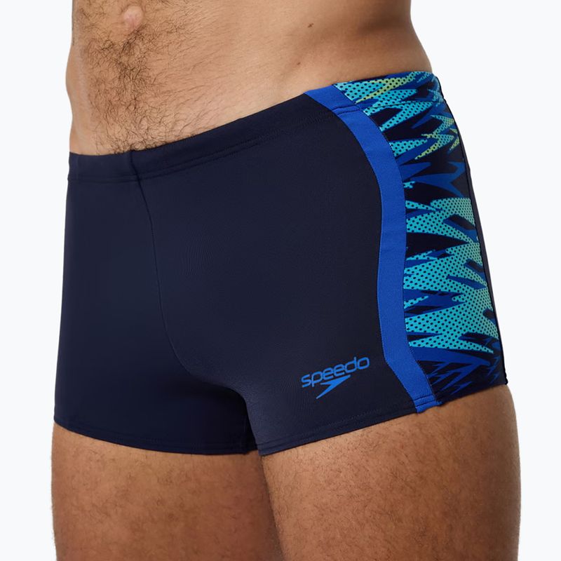 Férfi úszóboxer Speedo Hyperboom Splice Aquashort peacoat/deep sapphire 5