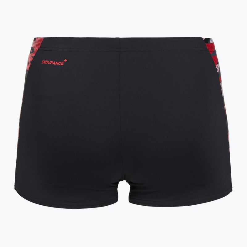 Férfi úszóboxer Speedo Hyperboom Splice Aquashort anthracite/high risk red 2