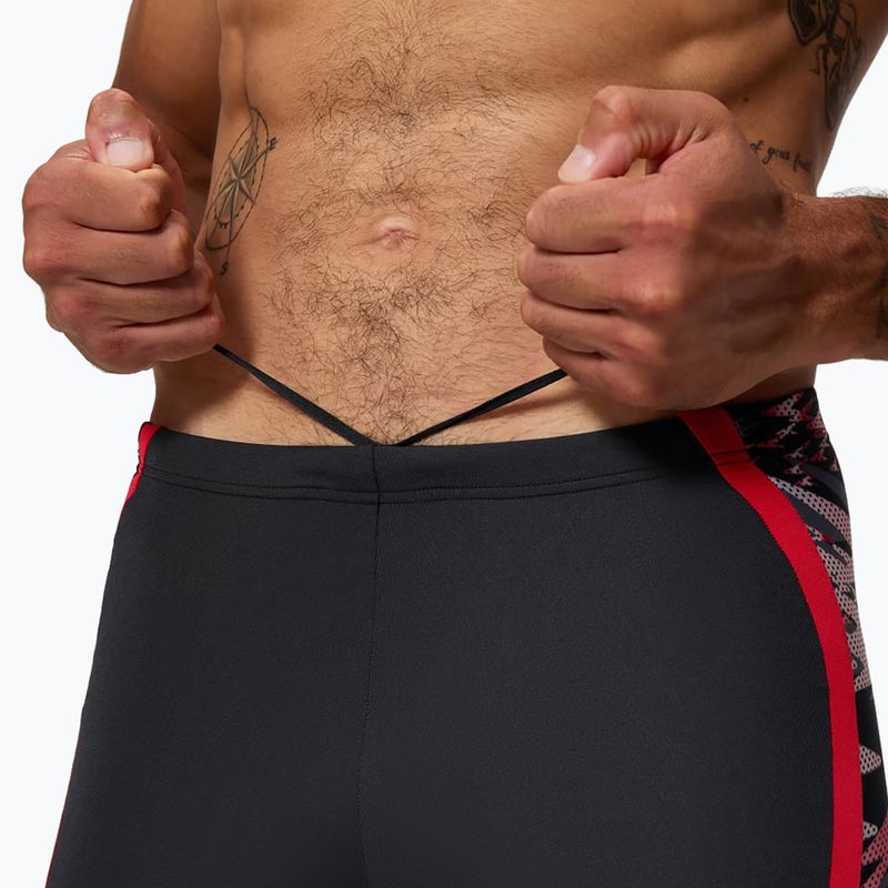 Férfi úszójammer Speedo Hyper Boom Splice Mid anthracite/high risk red 4