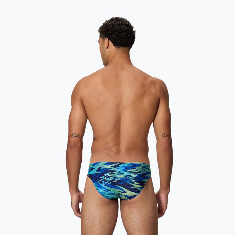 Férfi úszóalsó Speedo Hyperboom Print Brief 2.5" peacoat/deep sapphire 2