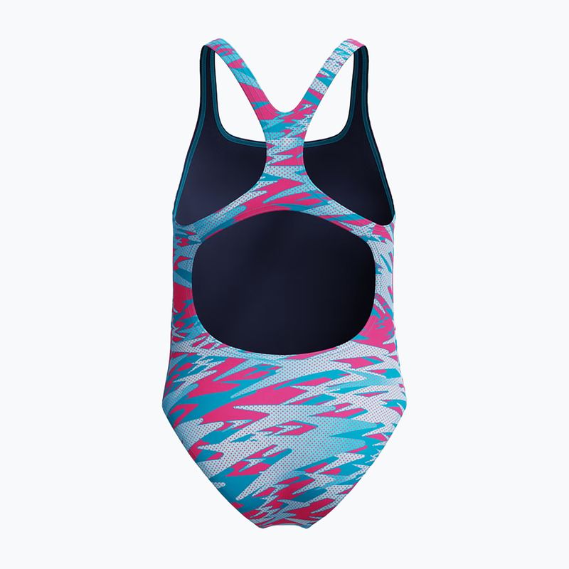 Gyerek egyrészes úszódressz Speedo Hyperboom Print Medalist margarita pink 2
