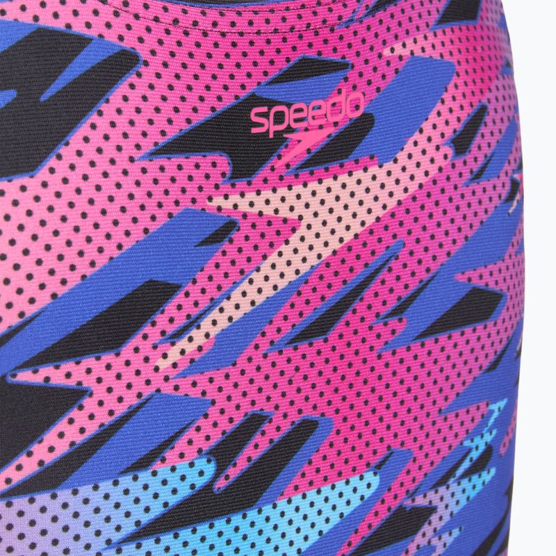 Gyerek egyrészes úszódressz Speedo Hyperboom Print Medalist anthracite 3