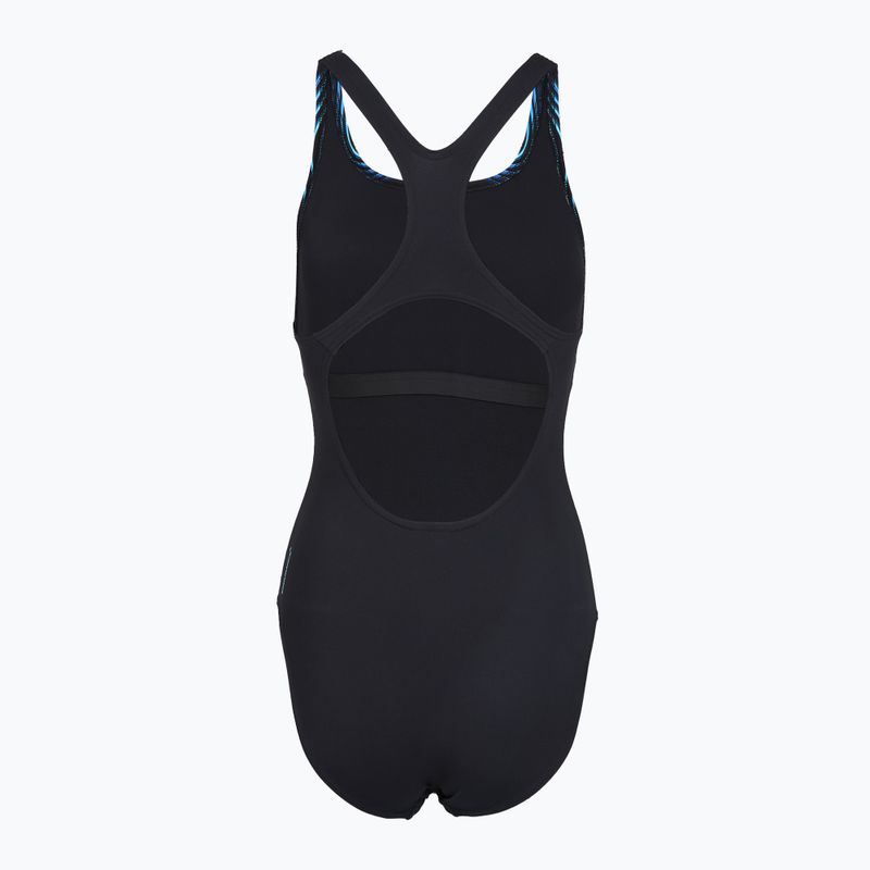 Női egyrészes fürdőruha Speedo Print Medalist anthracite 2