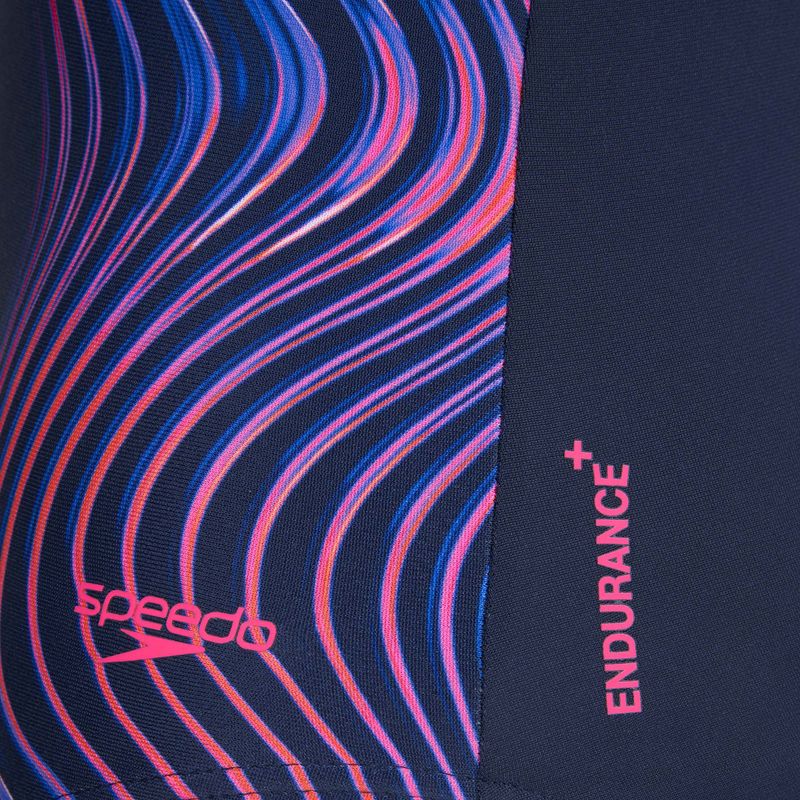 Női egyrészes fürdőruha Speedo Print Medalist peacoat 3