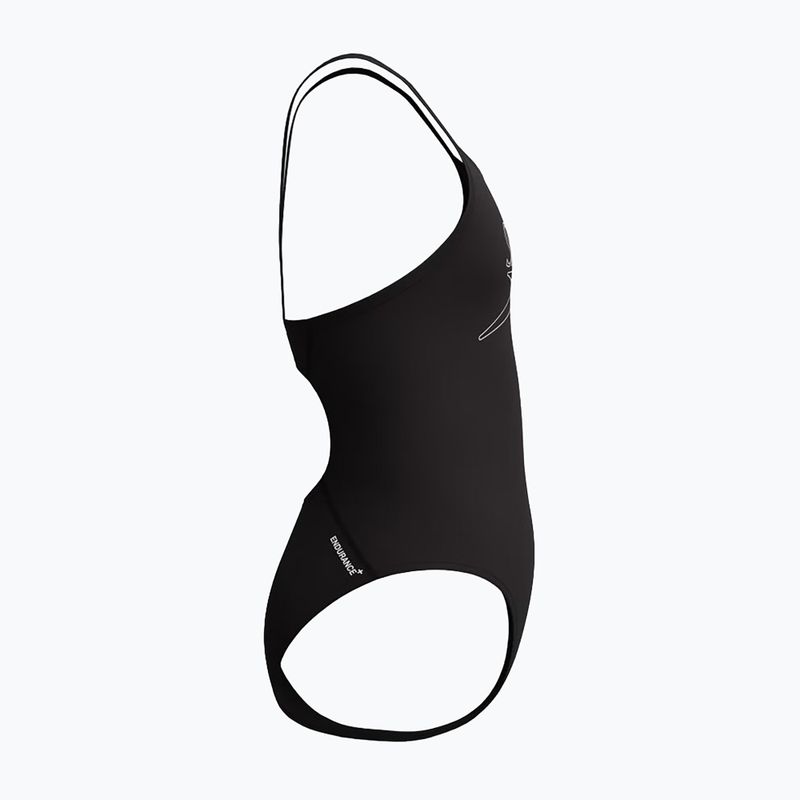 Gyerek egyrészes fürdőruha Speedo Endurance+ Logo Thinstrap anthracite 4