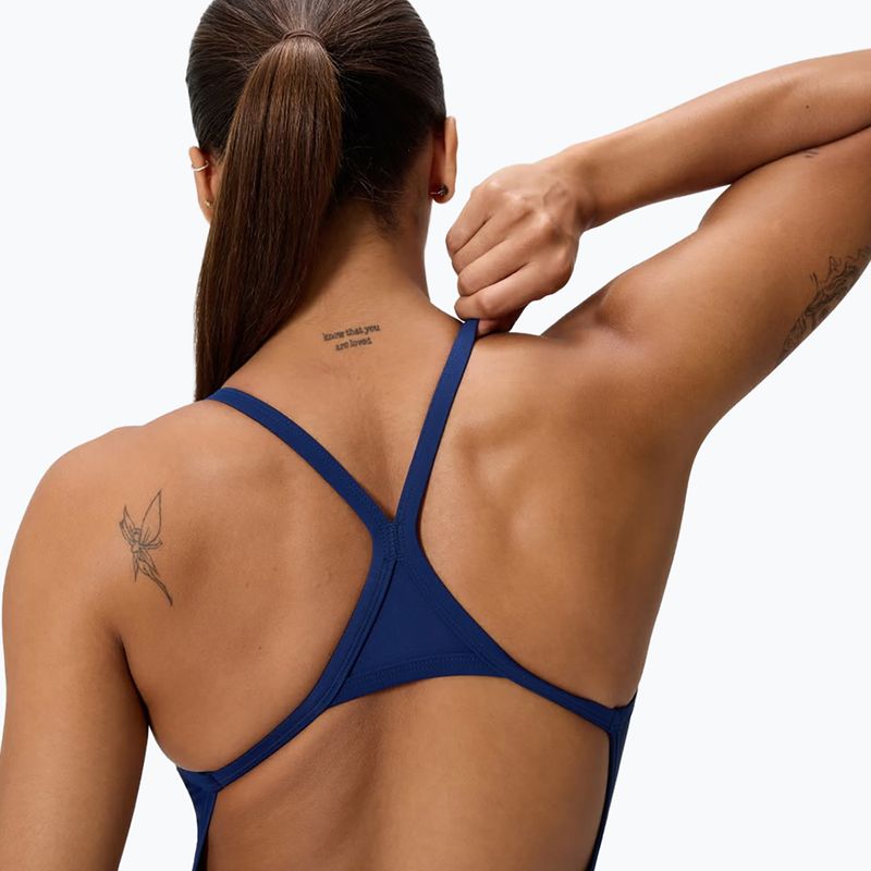 Női egyrészes fürdőruha Speedo Solid EnduraSoft Turnback team navy 4