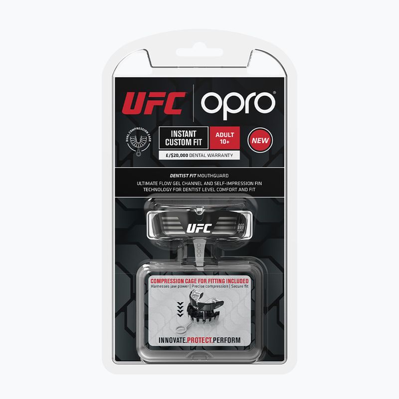 Opro UFC Instant Custom Fit állkapocsvédő fekete-fehér 8496-CUSTOM 2