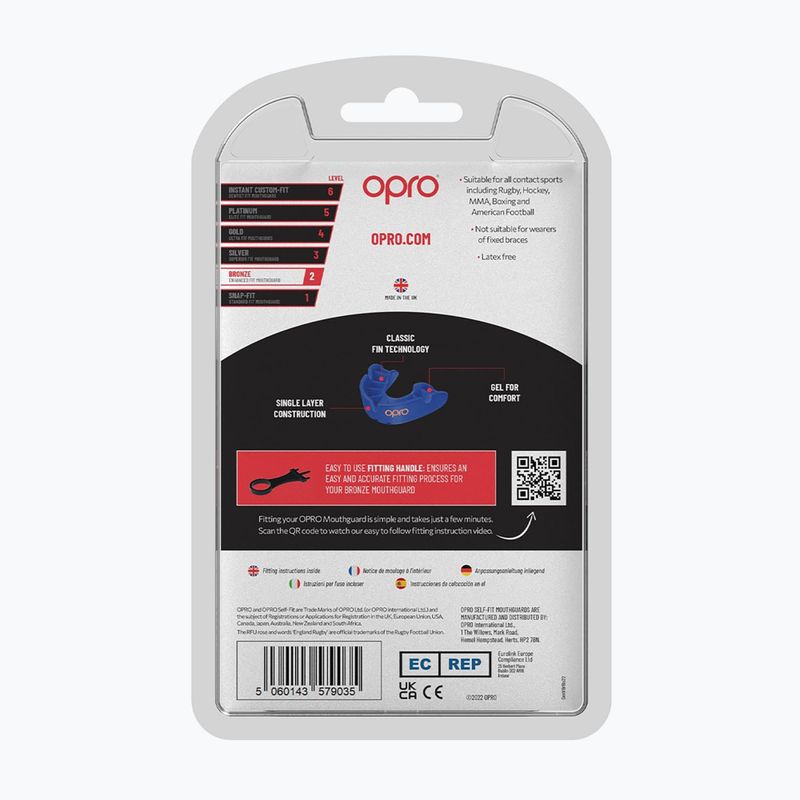 Opro Bronze GEN5 kék állkapocsvédő 3