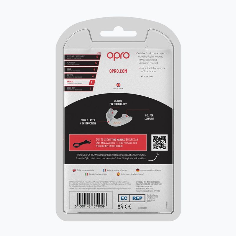 Opro GEN5 állkapocsvédő fehér 9059-BRONZE 3
