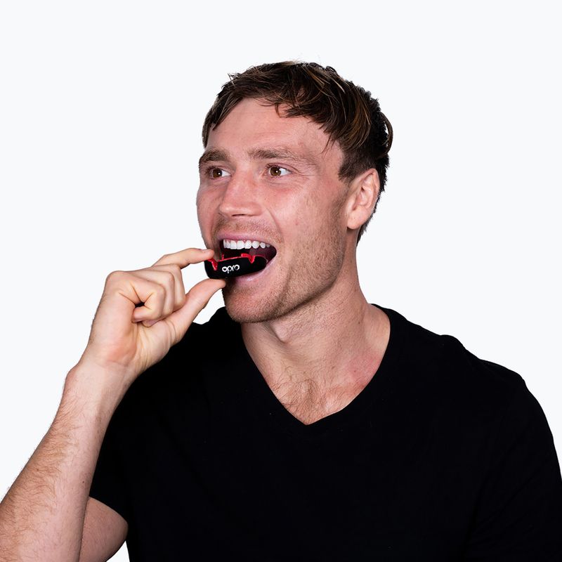 Szájvédő Opro Silver GEN4 black/red 5