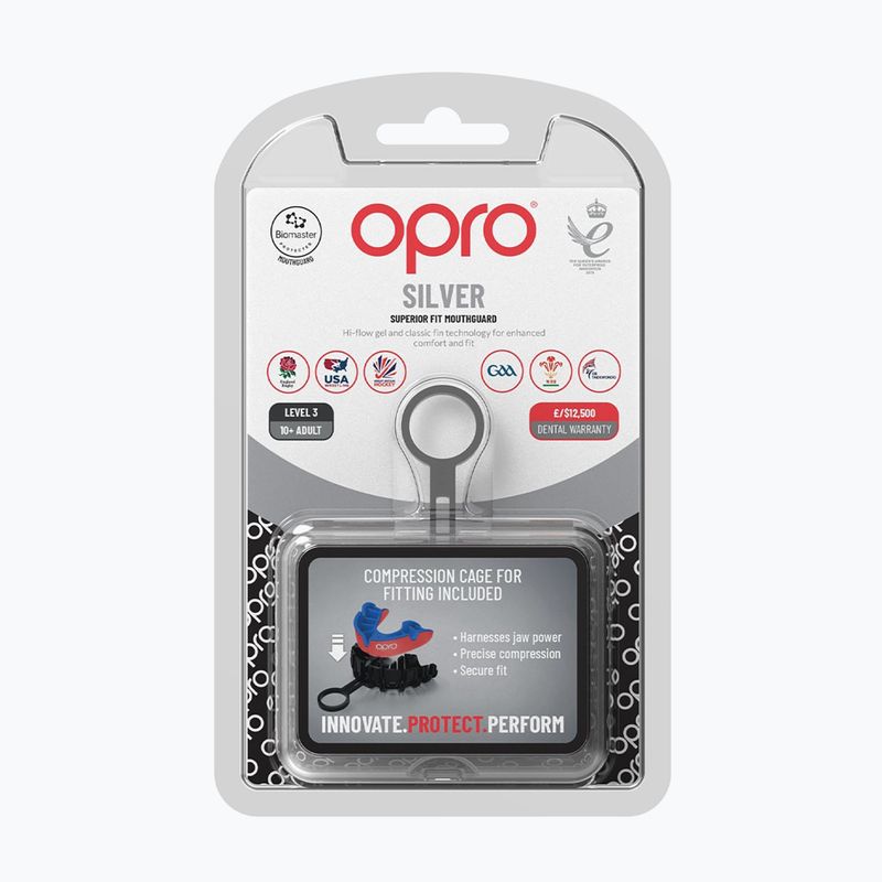 Szájvédő Opro UFC Silver red 2