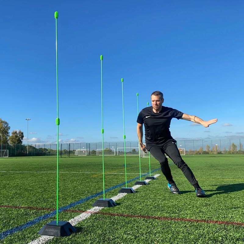 QuickPlay Agility Poles 10 edzőrúd zöld 4