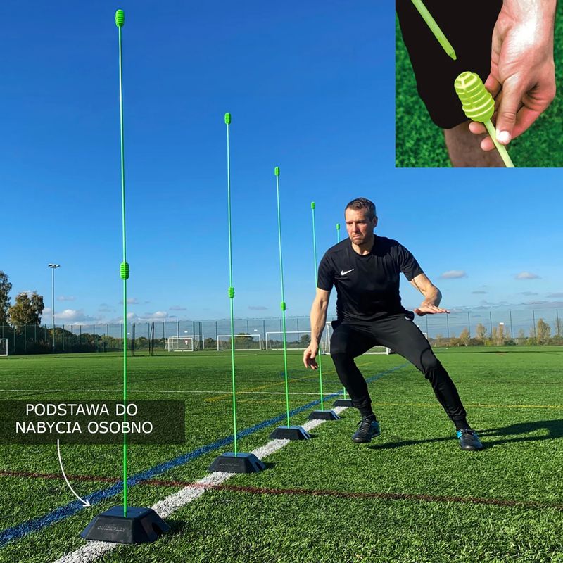 QuickPlay Agility Poles 10 edzőrúd zöld 6